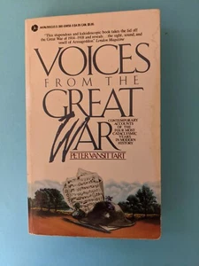 Paperback Book - VOICES FROM GREAT WAR By Peter Vansittart WWI - Foto 1 di 6