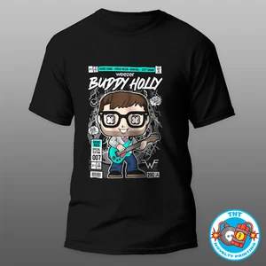 MENS WEEZER - BUDDY HOLLY INSPIRED T-SHIRT BNWT FUNKO STYLE - Picture 1 of 1