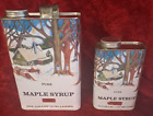 Lot 2 Pure Maple Syrup Can 34 & One G Dill's Maple Products, Urbana, Oh/Only Can