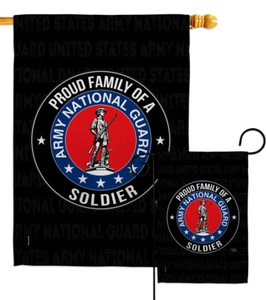 Army Proud Family Soldier Garden Flag National Guard Armed Forces House Banner - Picture 1 of 17