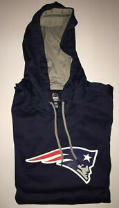 Men's New England Patriots Hoodie Majestic Large L New NWT Thermabase MSRP $70