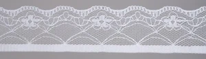 Cinta de coser de encaje blanca de 35 mm artesanías hágalo usted mismo decoración - Imagen 1 de 2