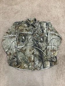 Cabelas RealTree Camo Long Sleeve Button Up Shirt Size Medium Outdoor Hunting - Picture 1 of 5