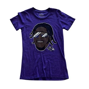 NFL Majestic Threads Mujer’s SM Lamar Jackson Baltimore Ravens Camiseta Gráfica - Imagen 1 de 4