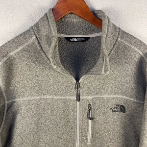 Suéter The North Face Para Hombres XL Gris Cremallera Completa Denali Chaqueta Bolsillos Cálido Exterior - Imagen 1 de 9