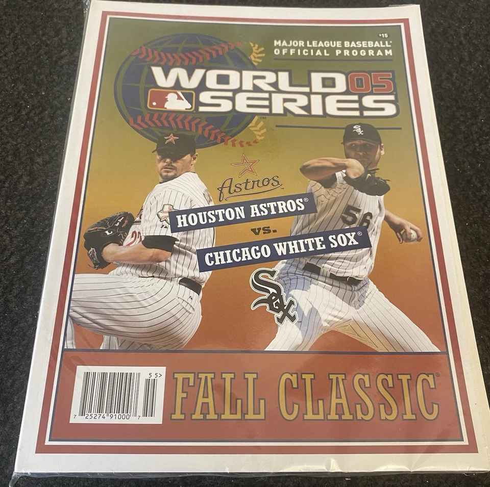 2005 World Series Official MLB Program Houston Astros vs Chicago White Sox MINT* - Image 1 of 4