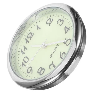 Automotriz Reloj Coche Mini Reloj Reloj Redondo Pequeño Resplandor en la Oscuridad Reloj Coche - Imagen 1 de 12