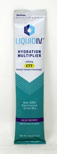 Liquid I.V. Hydration Acai Berry Energy Drink Mix 0.56 Ounces Single - Picture 1 of 1