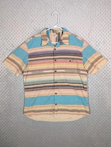 Faherty Coast Shirt Men's XL Short Sleeve Button Down Striped Southwest - Picture 1 of 10