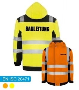 BAULEITUNG Softshell Winterjacke | Sicherheitsjacke mit Reißverschluss - Bild 1 von 17
