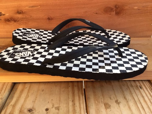 VANS Off The Wall FILP FLOPS NERO Uomo 13 13 5 Ultracrush Raro!