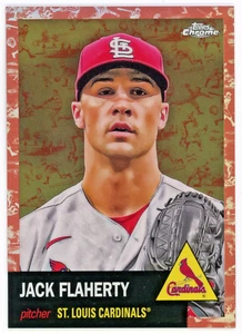 2022 Topps Chrome Platinum Jack Flaherty 71/75 Rose Gold Refractor Cardinals - Picture 1 of 2