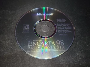 Microsoft Encarta 98 Encyclopedia PC Windows software cd only EX+NM cond* - Picture 1 of 1