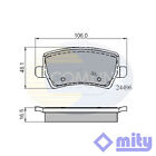 Fits Ford Land Rover Volvo + Other Models Brake Pads Set Rear Mity
