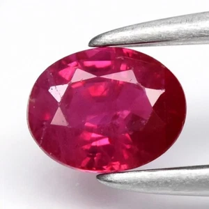 💎 0.33ct 4.5x3.5mm Oval Pinkish Red Ruby - Heated, Gorgeous Myanmar Gem - Imagen 1 de 4