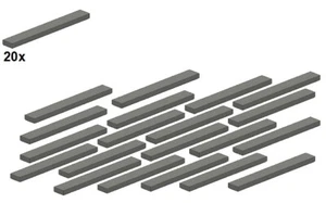 LEGO® - Smooth Parts - Darkbluishgray - 4162-09 - 1x8 (20Stk) - Fliese - Dunkelg - Picture 1 of 1