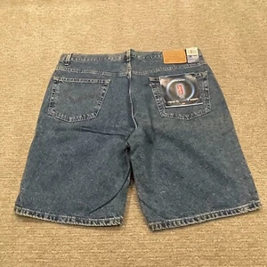 Vintage Levis 505 Shorts Mens 42 Blue Regular Fit 90s Medium Wash Denim 9" Jorts - Picture 1 of 14