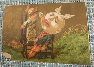 Victorian Trade Card The Great Atlantic Pacific Tea Co RAGAZZO CHE ESAMINA MAL DI DENTI - Foto 1 di 6
