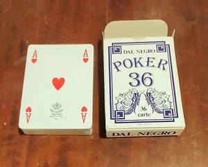NUOVO SIGILLATO 1 mazzo DAL NEGRO POKER 36 carte da gioco VINTAGE da collezione - Foto 1 di 7
