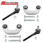 Front Sway Bar End Links Outer Tie Rod Kit 4Pc For Audi S4 A4 Quattro 2005-2009
