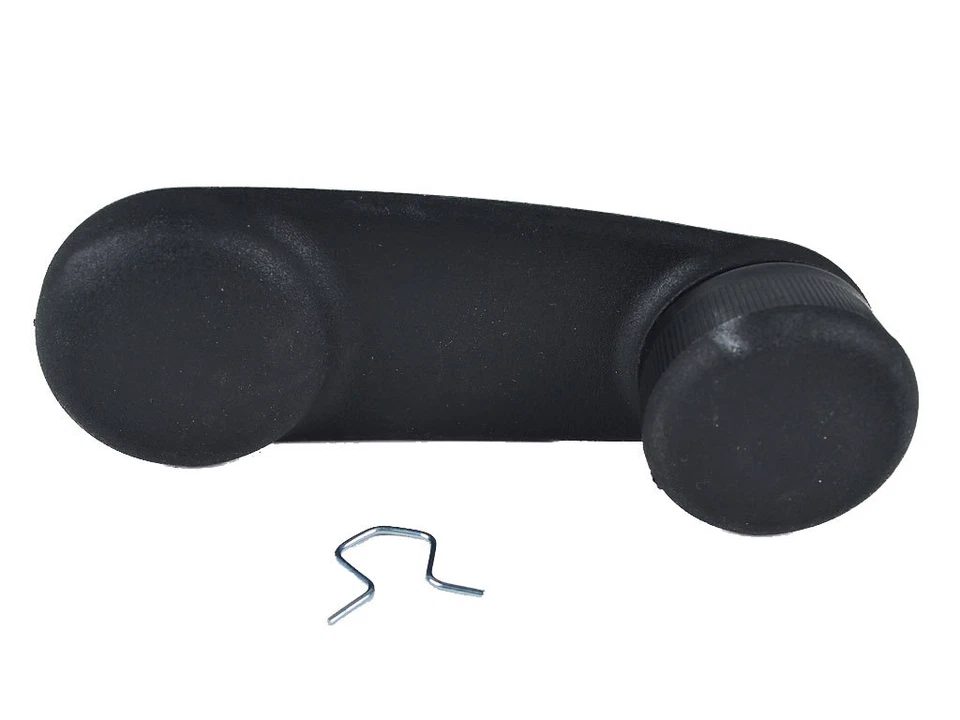 Manivela de ventana de plástico NEGRO única con clips para Jeep Wrangler TJ JK 1997-2012 Foto 1 de 1