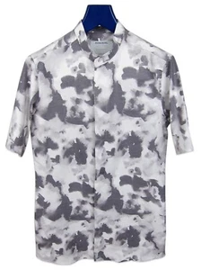 Camicia Patrik Ervell SS15 colore acqua colletto a fascia misto seta tg. Piccolo - Foto 1 di 7