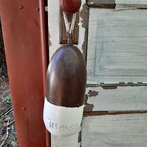 Brown/White BUOYS! MAINE LOBSTER TRAP/LOBSTER POT FLOATS W/ROPE.READ DESCRIPTION