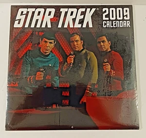 Calendario Star Trek 2009 Kirk Spock Scotty TOS sellado - Imagen 1 de 2