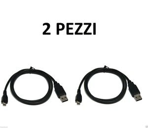 JOYPAD PS4 CONTROLLER CHARGER CABLE USB B 1M SONY PLAYSTATION 4 2PCS - Foto 1 di 3