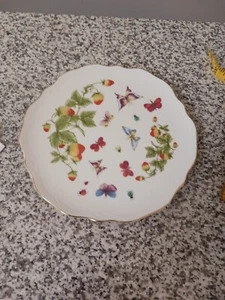 9,5" Vintage Lenwile Ardalt Frühling Schmetterling Beeren Speiseteller 6394 Menge 3 - Bild 1 von 4