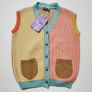 Mi Arcus Boys Size 3-4 Years Sleeveless Button Up Sweater Vest 100% Cotton - Picture 1 of 5