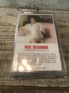 Neil Diamond 12 Greatest Hits Volume II Cassette Tape - Picture 1 of 6