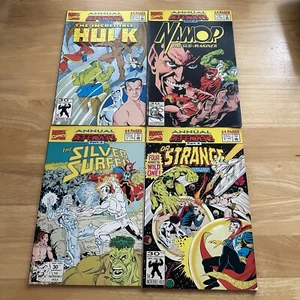 Return Of The Defenders Full Run 1-4 Marvel Annuals 1992 Hulk Namor Dr.Strange - Foto 1 di 2
