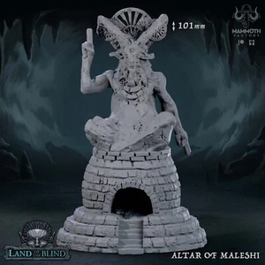 Miniatura Alter of Maleshi Goat Lord God Deity se adapta a DND D&D Pathfinder 54 mm - Imagen 1 de 1