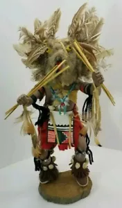 Vintage Kachina Doll 16" "Mongwa The Owl" Signed - Picture 1 of 5