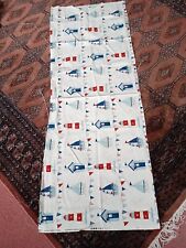 Nautical, Boats, Lighthouses Material Cotton Patchwork Crafts Remnant 140x53cms