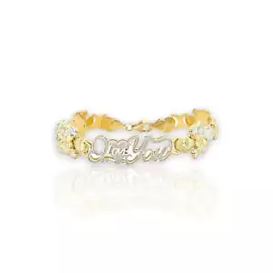 i love you teddy bracelet - 10k yellow gold - Picture 1 of 1