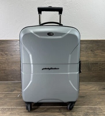 Brics Pininfarina Suitcase Hard Case Silver 4-Wheel Luggage Carry On-READ - Image 1 of 4