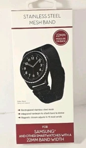 Stainless Steel Mesh Band for Samsung & Other Smartwatches with 22MM Band Width - Picture 1 of 2