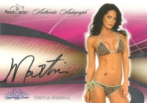Benchwarmer 2008 Signature Series - #15 "Martina Andrews" Autograph Card