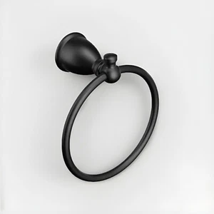MOEN Y3186BL ANELLO ASCIUGAMANO NERO OPACO - Foto 1 di 3