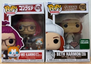 Funko Pop! Beth Harmon (Final Game) 1123 & Mei Kamino w/ Pelops II 1470 - Picture 1 of 6