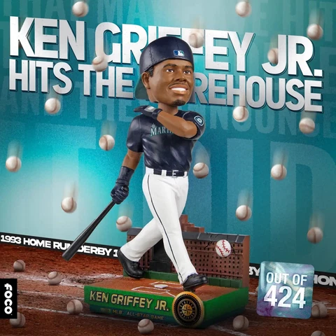 KEN GRIFFEY JR. Seattle Mariners 1993 Home Run Derby Warehouse Bobblehead NIB! Cover