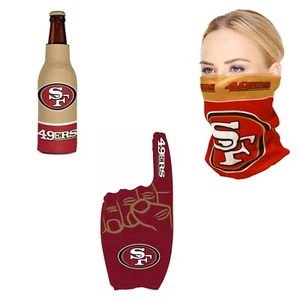 NEW NFL Super Bowl FInals Football Licensed San Francisco 49ERS 3 PC Combo - Picture 1 of 4