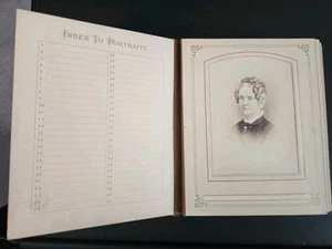 19th Century Victorian Photo Album 27 Cabinet Card Photos 27 CDVs NY MA - Picture 1 of 23