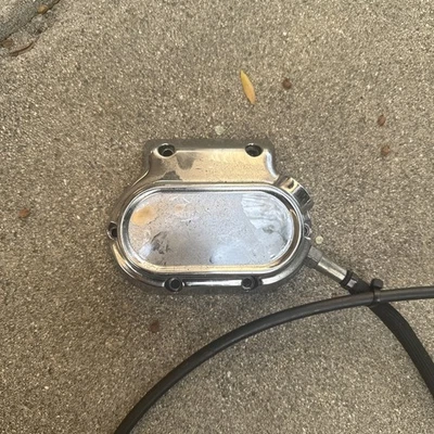 Хромированная крышка выпуска 5-ступенчатой коробки передач Baker Harley 37082-87 87-06 - Изображение 1 из 4