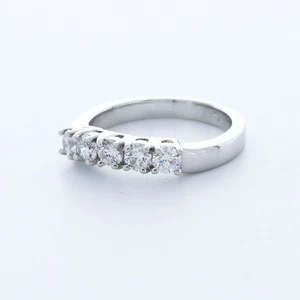 1ct E VS2 Round Natural Certified Diamonds 14k Gold Classic Engagement Ring Set - Picture 1 of 3