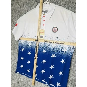 Mens RSVLTS NWBA Shirt Polo Ace Ol Glory 2XL Breakfast Balls Polyamide - Picture 1 of 10