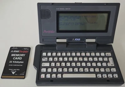 Atari Portfolio HPC-004  32kB funktioniert ohne Ladestecker - Bild 1 von 3