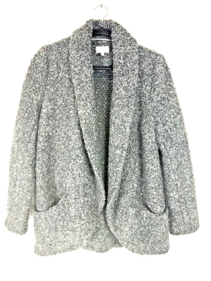 Chaqueta Suéter ARITZIA WILFRED Para Mujer 8 Gris Lana Mohair Mezcla Boucle Chal Foto 1 de 4